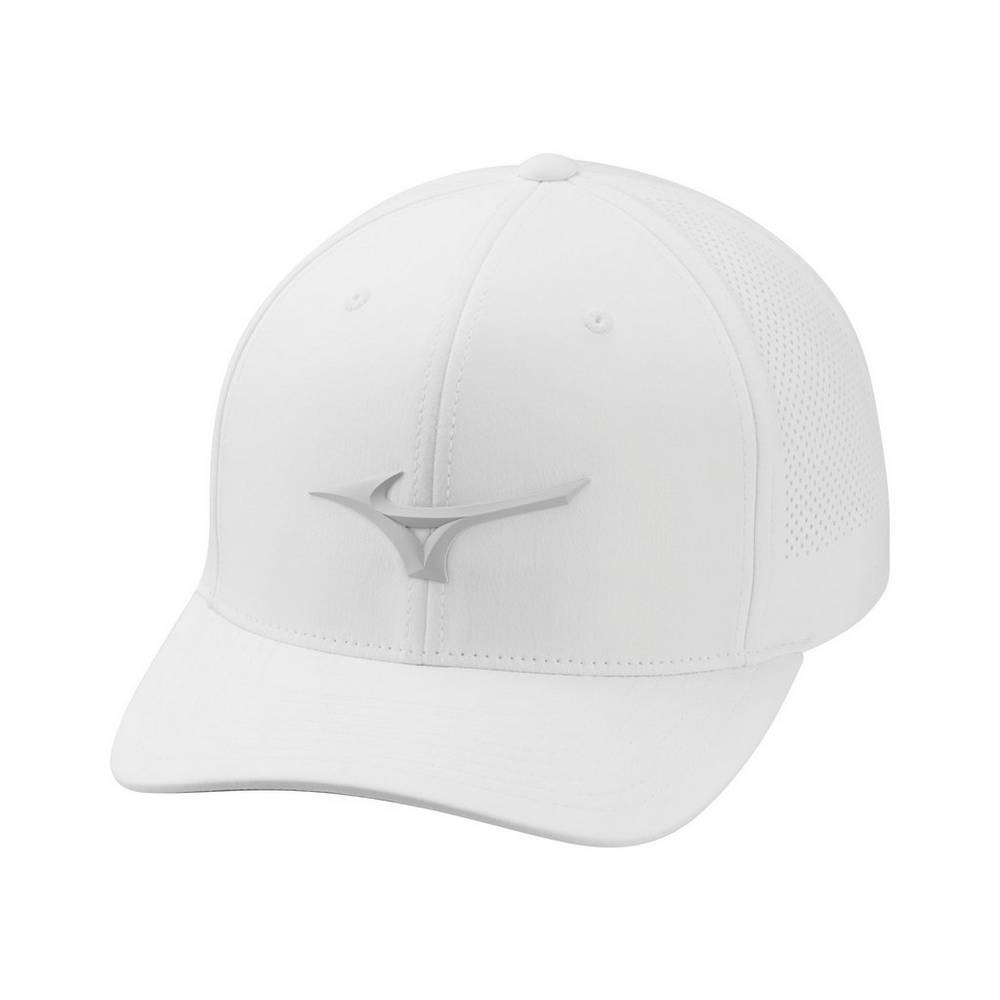 Mens Mizuno Tour Vent Adjustable Hat White Philippines (CANSGV056)